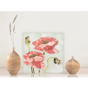 Ručne maľovaný obraz Vlčie maky 30x30 cm% vyobraziť