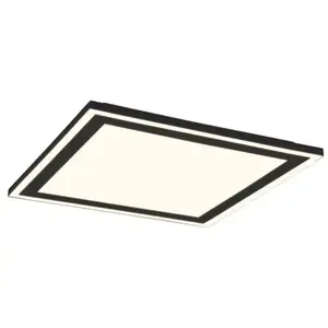 Stropné/nástenné LED osvetlenie Carus 43x43 cm, čierne% vyobraziť