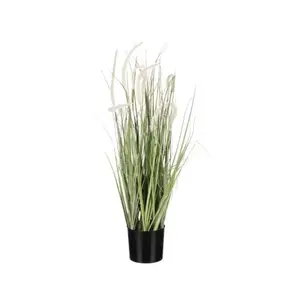Umelá rastlina v kvetináči Kvitnúca tráva, 78 cm% vyobraziť