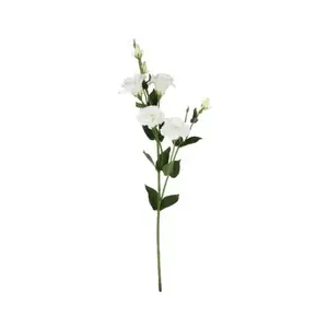 Umelý kvet Eustoma 80 cm, biela% vyobraziť