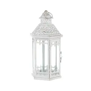 Lampáš Clara 39 cm, biely antik% vyobraziť