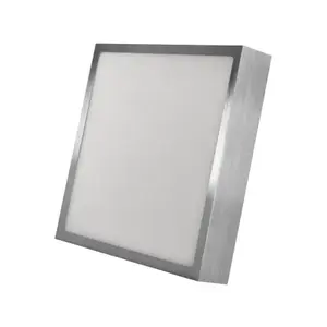 Stropné/nástenné LED osvetlenie Nexxo 22, 5x22, 5 cm, brúsený nikel, hranaté% vyobraziť