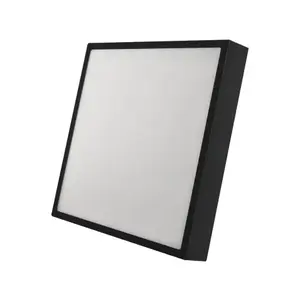 Stropné/nástenné LED osvetlenie Nexxo 30x30 cm, čierne štvorcové% vyobraziť