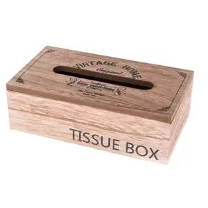 Box na vreckovky Vintage Home 25x8 cm, drevený% vyobraziť