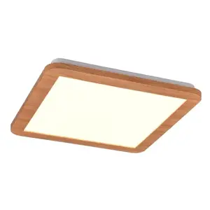 Stropné LED osvetlenie Camillus 30x30 cm, imitácia dreva% vyobraziť