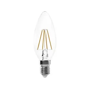 LED žiarovka Filament sviečka, E14, 3, 4 W, 470 lm% vyobraziť