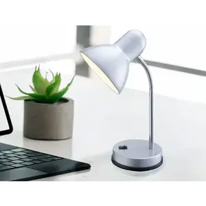 Stolná lampa Basic, strieborná% vyobraziť