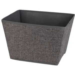 Úložný box 39x30x24 cm, tmavo šedý textil% vyobraziť