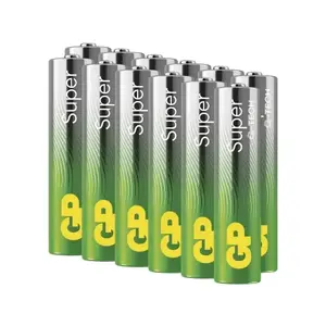Alkalické batérie GP Super AAA (LR03) 12 ks% vyobraziť