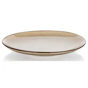 Plytký tanier Palas 27 cm, krémový% vyobraziť