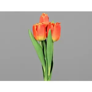 Umelá kvetina Zväzok tulipánov 30 cm, oranžová% vyobraziť