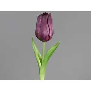 Umelá kvetina Tulipán 20 cm, fialová% vyobraziť