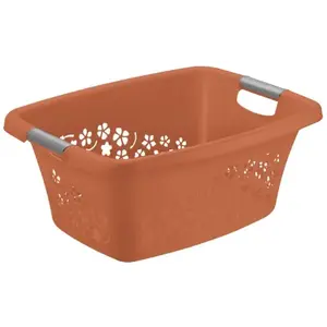 Kôš na prádlo Flowers 25 l, terakota% vyobraziť