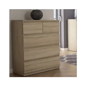 Komoda s 5 zásuvkami Carlos, dub sonoma, 75 cm% vyobraziť