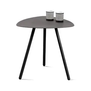 Stolík Mira, priemer 50 cm, antracitový% vyobraziť