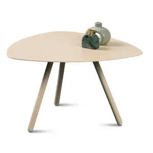 Stolík Mira, priemer 60 cm, béžový% vyobraziť