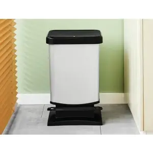 Odpadkový kôš Paso 20 l, strieborný% vyobraziť