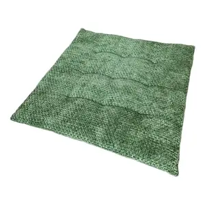 Podsedák na stoličky Chenille Cross 40x40 cm, zelená% vyobraziť