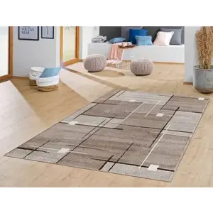 Koberec Mira 160x230 cm, béžová/hnedá% vyobraziť
