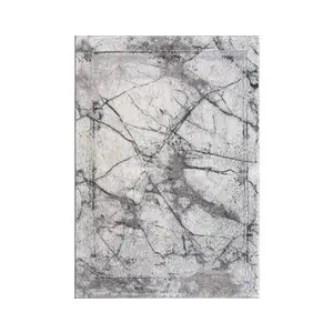 Koberec Itea 80x150 cm, šedo-biely mramor% vyobraziť