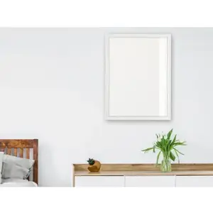 Nástenné zrkadlo Nadine 34x45 cm, bielo-zlaté, perlový dekor% vyobraziť