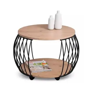 Okrúhly konferenčný stolík Peking 60 cm, dub artisan% vyobraziť