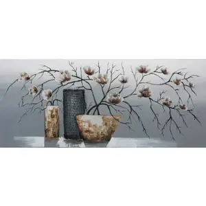 Ručne maľovaný obraz Dekoratívne zátišie 140x60 cm, olejomaľba% vyobraziť