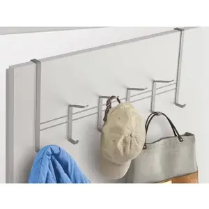 Závesná lišta na dvere Polytherm 45 cm, strieborná mat% vyobraziť