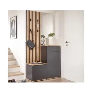 Predsieňová stena Simple, dub artisan/antracit% vyobraziť