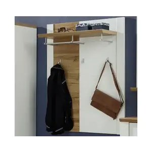 Nástenný vešiakový panel Materio, dub/biely% vyobraziť