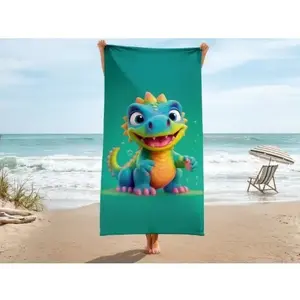 Detská plážová osuška Phantasy Dino, 80x160 cm% vyobraziť
