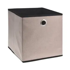 Úložný box 30x30x30 cm, béžový/hnedý% vyobraziť