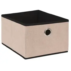 Úložný box 25x18x32 cm, béžový/hnedý% vyobraziť