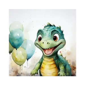 Detský obraz Veselý dino, 35x35 cm% vyobraziť