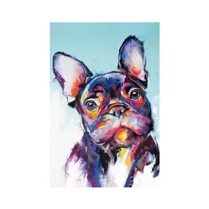 Obraz na plátne Francúzsky buldoček, 60x90 cm, efekt ručnej maľby% vyobraziť