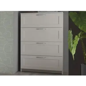 Komoda se zásuvkami Leporelo 78 cm, biela mat% vyobraziť