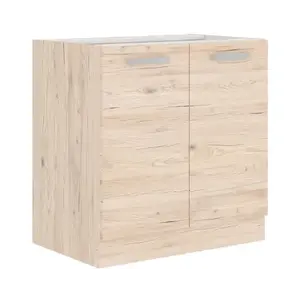 Kuchynská drezová skrinka Bordeaux, 80 cm, dub bordeaux% vyobraziť