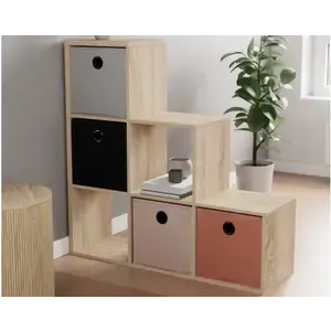 Regál Step Max, 6 priehradok, dub sonoma% vyobraziť