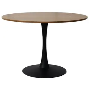 Okrúhly jedálenský stôl Ronduel, 110 cm, čierny/dub% vyobraziť