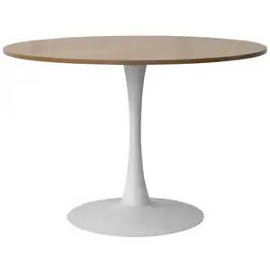 Okrúhly jedálenský stôl Ronduel, 110 cm, biely/dub% vyobraziť
