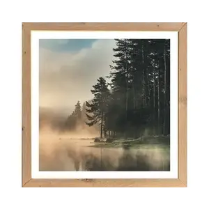 Rámovaný obraz Ranní mlha 35x35 cm, dub artisan% vyobraziť
