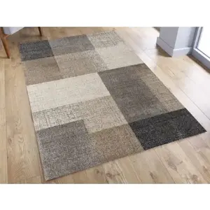 Koberec Thales 120x160 cm, béžové kocky% vyobraziť
