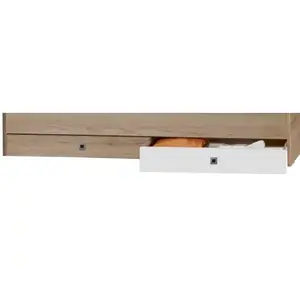 Sada úložných zásuviek pod posteľ Cariba, dub san remo/biela% vyobraziť