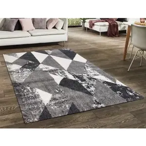 Koberec Domino 160x230 cm, šedý% vyobraziť