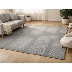 Eko koberec Sign 80x150 cm, šedý% vyobraziť