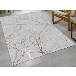 Koberec Creation 160x230 cm, sivý, motív vetvy% vyobraziť