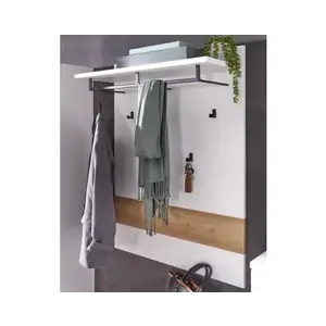 Predsieňový šatníkový panel Memphis, biely/dub artisan% vyobraziť