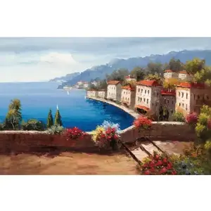 Obraz na plátne Malebné mestečko 116x76 cm, efekt ručnej maľby% vyobraziť