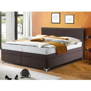 Posteľ Izolda 180x200 cm, hnedá látka% vyobraziť