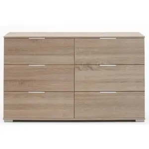 Zásuvková komoda Easy Plus, 130 cm, dub sonoma% vyobraziť